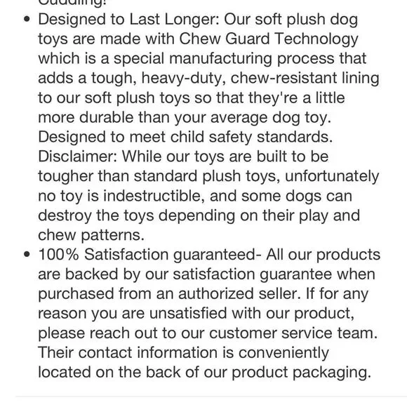 TrustyPup Green Plush Long Neck Duck Dog Toy - Picture 14 of 16